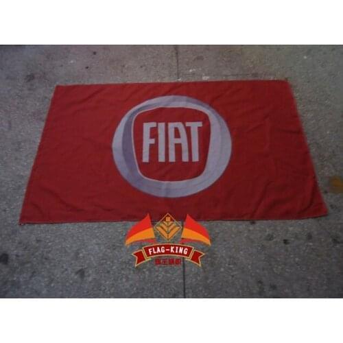 Fiat car flag,100% polyester 90*150 CM flag, flagking