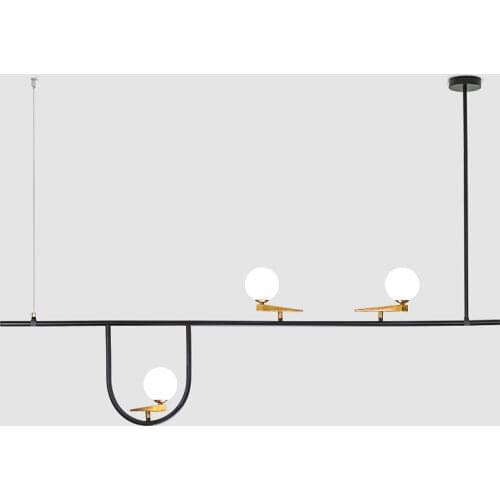 Foyer Restaurant LED Chandelier Line Bird Home Decoration Lighting Fixtures Nordic Lamp Dropshipping Luminaire Suspension