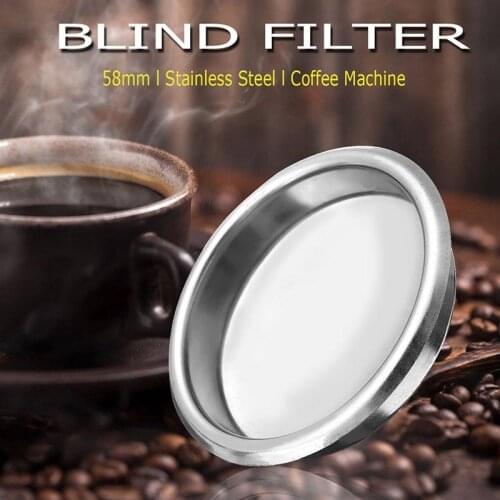 Hot New Stainless Steel Blind Filter Coffee Machine Maker Backflush Back Flush Residue Basket Hogard JY31