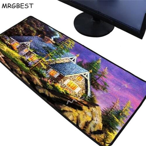 MRGBEST Happy Family Anime Gamers Game Mouse Pad Large Gaming Mousepad Non-slip Perfect Lock PC Computer Desk Lockedge Mat Xxl