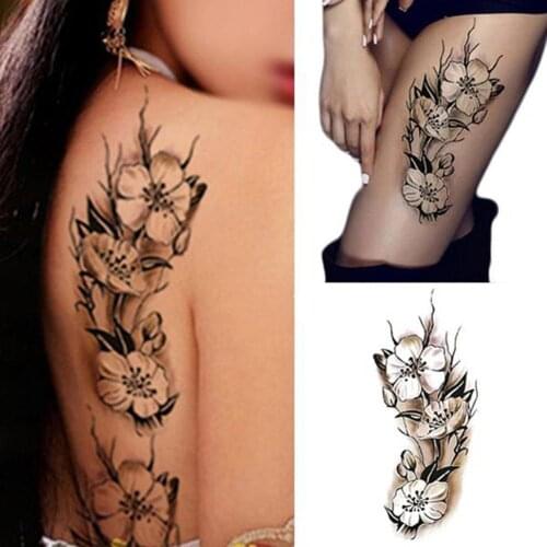Artificial Flowers Temporary Tattoo Sticker Decal Cool Stuff Art Body Jewelry Cheap Goods Fashion Makeup