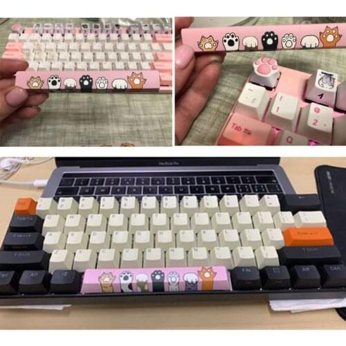 SpaceBar Keycap PBT Five Sides Dye-Subbed 6.25U Cherry Profile Keyboard Keycap Drop Shipping