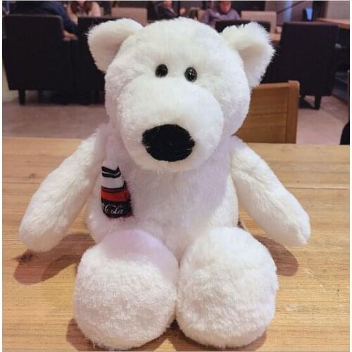 Creative toy about 30cm lovely white polar bear plush toy,soft doll baby toy birthday gift h1029