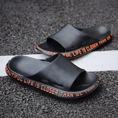 Summer Men Slippers Beach Shoes Male Flip Flops Lightweight Fashion New Arrival Lovers Couple Slippers Unisex Bathroom Slides 46