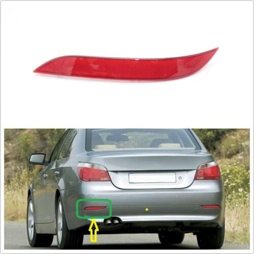 Left For BMW 5 Series E60 2003 2004 2005 2006 2007 2008 2009 2010 Rear Tail Bumper Corner Reflector Decorative False Light Lamp