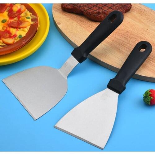 Stainless Steel Metal Griddle Spatula Hamburger Turner Scraper Pancake Flipper Great for BBQ Grill