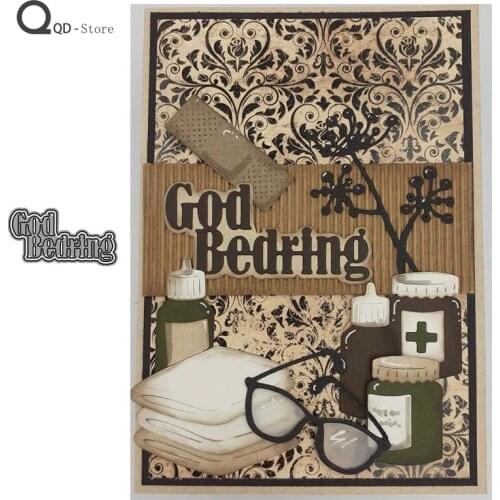 English Rehabilitation Metal Cutting Dies for Scrapbooking Mold Cut Stencil DIY Card Make Mould Model Craft Decoration New 2021