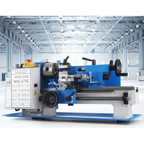 Mini Metal Lathe 550W Metalworking Tool Variable Speed DIY Processing Bench Top