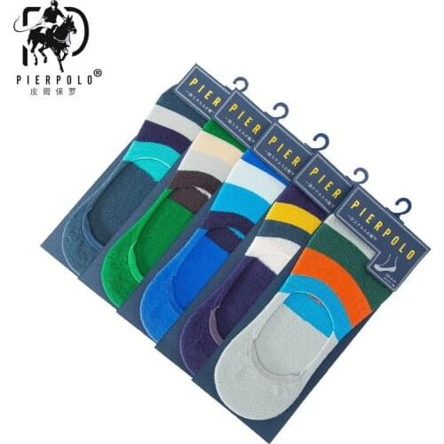 High Quality 5 Pairs/Lot Fashion Men Socks Cotton Socks meia Brief Invisible Slippers Shallow Mouth No Show Socks Men
