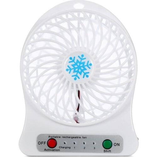 Event Gifts Portable Rechargeable LED Light Fan Air Cooler Mini Desk USB 18650 Battery Fan Exquisite High Quality Fans A85