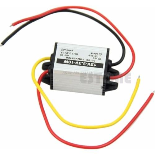 DC to DC buck Converter 12V to 3/3.3/3.7/5/6/9V Power Supply Module Waterproof 2018 Dropship