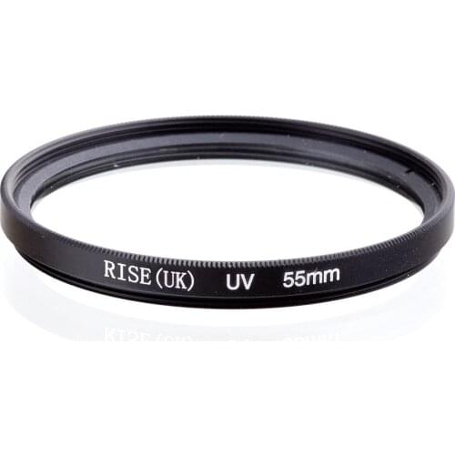 RISE(UK) 55 mm UV Filter Lens Protector for Canon Nikon Sony Olympus Camera