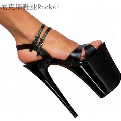 Rncksi High Heels Sandals Women Thin-heeled 20cmSexy Sandalia Feminina High Platform Wedding Shoes Women Summer Zapatos de mujer