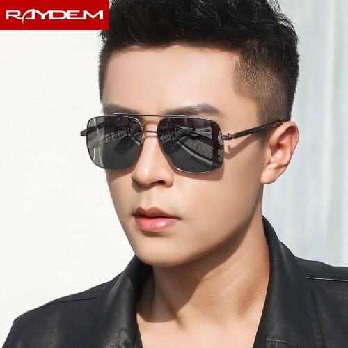Raydem 2018 New Polarized Sunglasses Men Alloy frame Drivers Sun Glasses Male Female Outdoor Fishing oculos de sol Eyeglasses