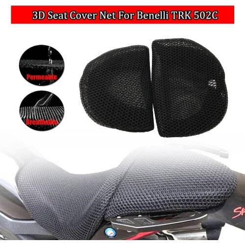 For Benelli TRK 502C BJ500-6A TRK502C Rear Seat Cowl Cover 3D Mesh Net Waterproof Sunproof Protector Motorcycle Accessories