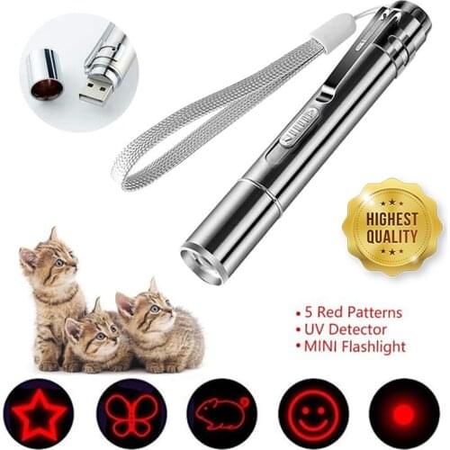 Pet LED Laser Cat Toy Red Dot Laser Light Pointer Laser Pen Tease Cat Rods Cat Supplies Toy Cat Stick Cat Toys Cat Accessories