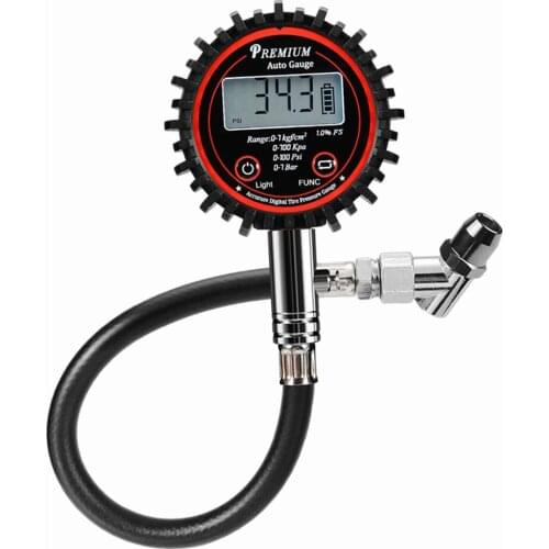 High Accuracy 100 PSI Electric Digital Tire Air Pressure Guage for Car Auto