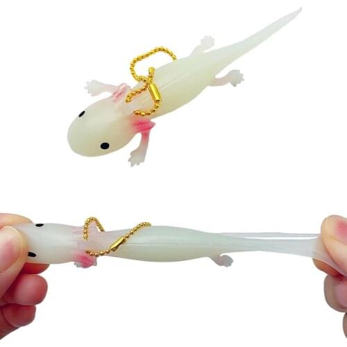 Funny Keychain Antistress Squishy Fish Giant Salamande Stress Toy Funny Squeeze Prank Joke Toys For Girls Gag Gifts Brinquedo