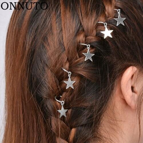 5/10Pcs/lot Trench Hairstyle Geometry Hairpin Dirty Braid Hair Ornaments Hair Tools Makeup Girl Charm Hip-Hop Hair Accessories