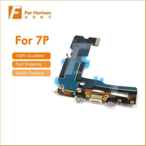 Charging Port Audio Cable Connector Micphone Earphone Flex Cable Parts For iPhone 7G 7Plus Wholesale 10pcs Free Shipping