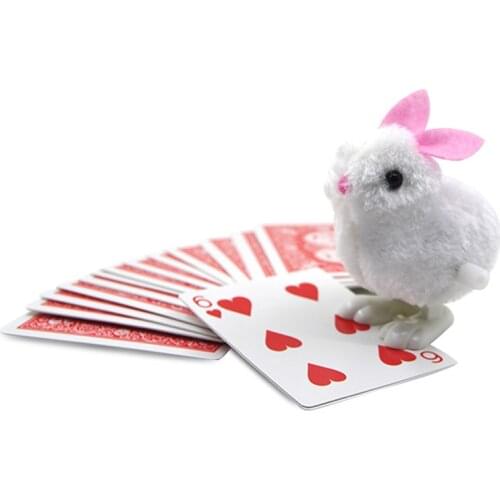 1set New Arrival Rabbit looking for cards prediction close up street magic tricks Easy to do Magicians children magic