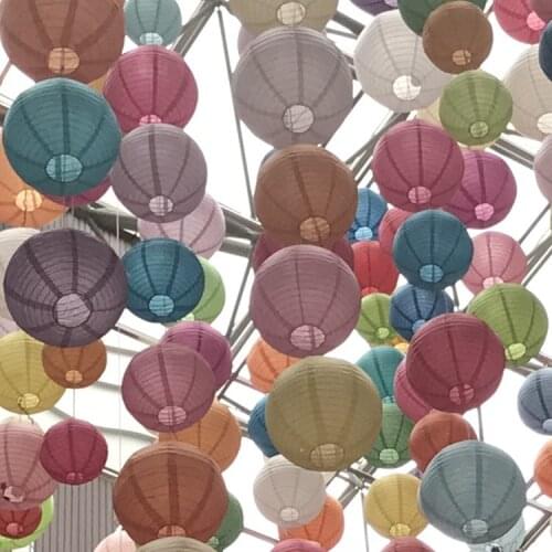 1pc White Color A Variety of Sizes Chinese Paper Lanterns Wedding Birthday Event Party Decoration Holiday Supplies Paper Balls