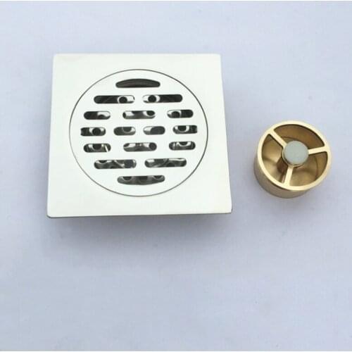 1pc Square Floor Drain Waste Grates Bathroom Shower Drain Bathroom Deodorant Waste Drain Strainer Cover Stainless Steel