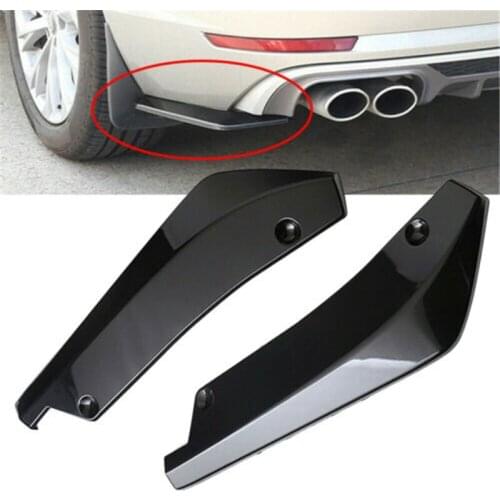 2Pcs Car Rear Bumper Lip Spoiler Diffuser Splitter PP Safety Anti-Scratch Protector Universal For Honda Civic Accord/VV Goft