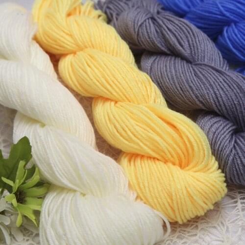 3pcs 48g/ball Acrylic yarn Qinglun yarn hand DIY doll yarn hand crocheted medium thick yarn shoe hook yarn baby wool