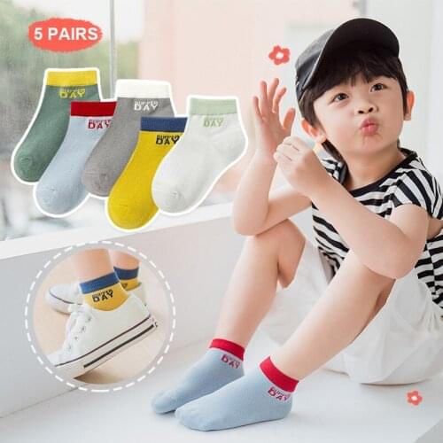 5 Pairs/lot 0-11 Years Spring Summer Thin Mesh Socks For Girls Boys Cute Animal Childrens Thin Sock Baby Newborn Short Socks