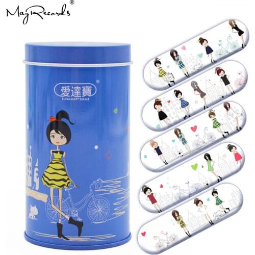 Practical Free Shipping 50PCs Cartoon PE Waterproof Girls Lady Women Style Adhesive Bandages Band Aid First Aid
