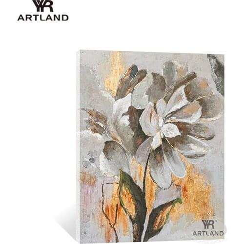 Hot sale Abstract flowers Handmade canvas oil paintings acrylic poster wall hanging picture for living room home decor no framed