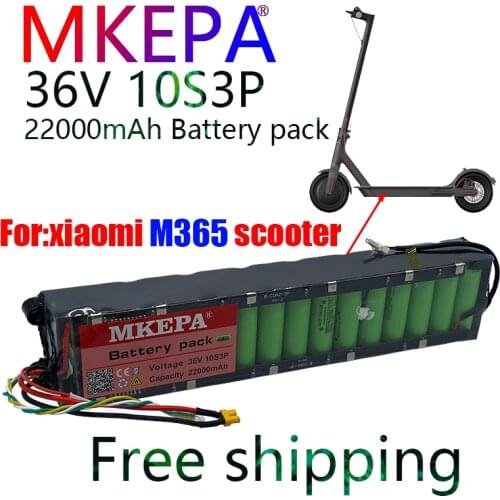 Original 36V 22ah Battery for Special Battery Pack of Foxiaomi M365 Scooter 36V Battery22000mAH BMS
