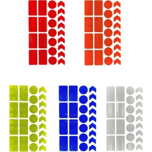 Diamond Grade Reflective Sticker Safety Warning Tapes Waterproofs Night Visibility Adhesive Decals For Bicycle Helmet Motorbike