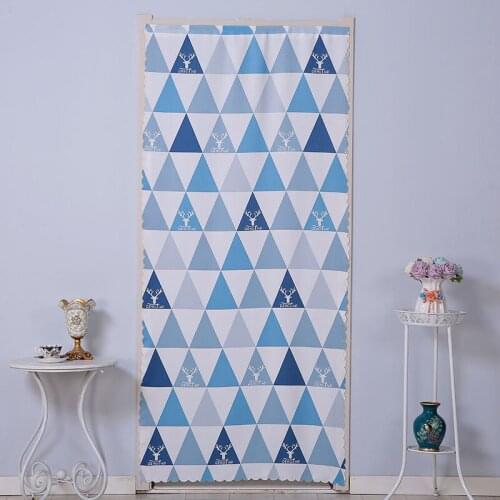 Screen Punch-free Door Screen Windproof Summer Anti-mosquito Kitchen Anti-smoke Bedroom Anti-peeping Door Screen Home F0409