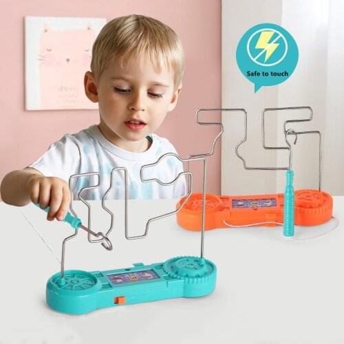 Kids Collision Electric Shock Toy Education Electric Touch Maze Game Party Funny Game Science Experiment Toys Children Gift