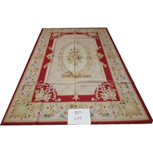 Handmade Home Carpets For Living Room Square Rug Aubusson Carpet Natural Sheep Wool