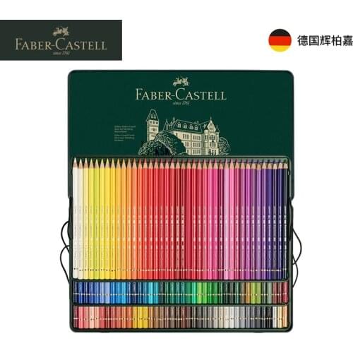 Lápis Cor Profissional Polychromos Permant 120 Faber Castell,contam com mina de 3.8 mm de diâmetro,Professional Art supplies