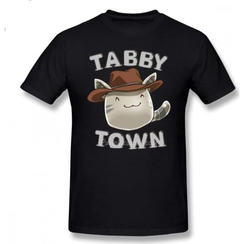 Slime Rancher T Shirt Tabby Town T-Shirt Graphic XXX Tee Shirt Awesome Short Sleeve Cotton Male Fashion Tshirt