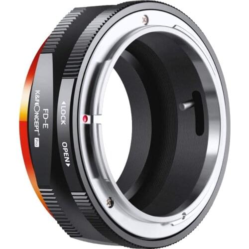 K&F Concept FD to E Mount Lens Mount Adapter for Canon FD FL Mount Lens to E NEX Mount Mirrorless Cameras with Matting Varnish D