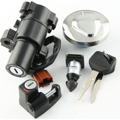 Motorcycle Ignition Switch Kit Assembly Fuel Gas Cap Tank Cover With 2 Keys For Honda CB400SS Motorcycle Accessories
