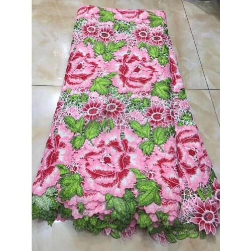 Beautiful flower lace fabric Nigerian lace fabric for party dress S-9429