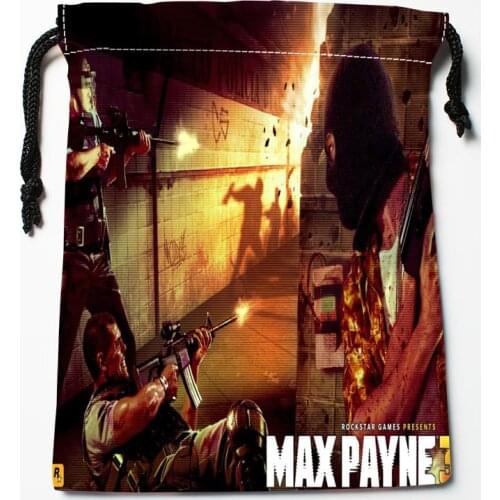 Best Max Payne Drawstring Bags Custom Storage Printed Receive Bag Compression Type Bags Size 18X22cm Storage Bags