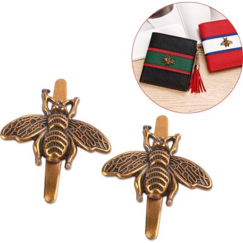 Fashion Bee Buckle For Purse Handbag Decoration, DIY Metal Bumblebee Buckle