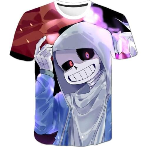 Mens and Womens T-shirts Casual 3D Cartoon Clothing 2021 New Round Neck Short Sleeve Horror Theme Summer Hot Sale