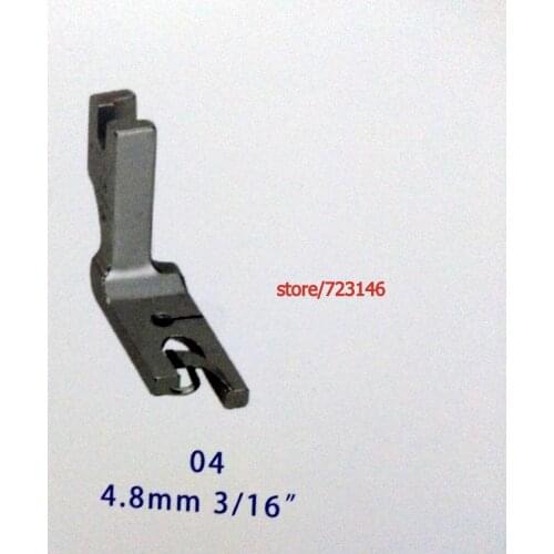 NO:4 4.8mm 3/16" 2pcs HIGH SHANK SCROLL HEMMER FEET FOOT SET for INDUSTRIAL Single Needle Sewing Machines singer juki pfaff