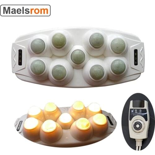 Natural Jade 9 Ball Physiotherap Jade Warm Thermotherapy Apparatus Far Infrared Acupoint and Muscle Stimulator With Controller