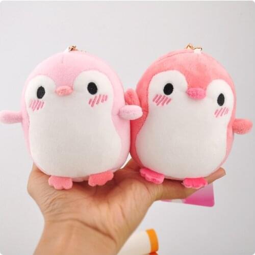 New cute 11*9cm plush Ice Island Penguin Backpack decoration soft Favorite Keychain Pendant christmas gift for friend