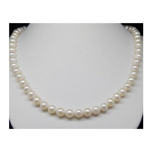 New Arrival Real Pearl Necklace Classic 6-7mm Natural Color White Round Freshwater Pearl Necklace Fine Jewelry Wedding Gift