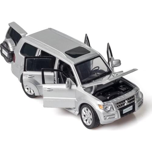 1:32 high simulation Mitsubishi Pajero V97 alloy steering suspension off-road vehicle model ornaments toys for children gifts